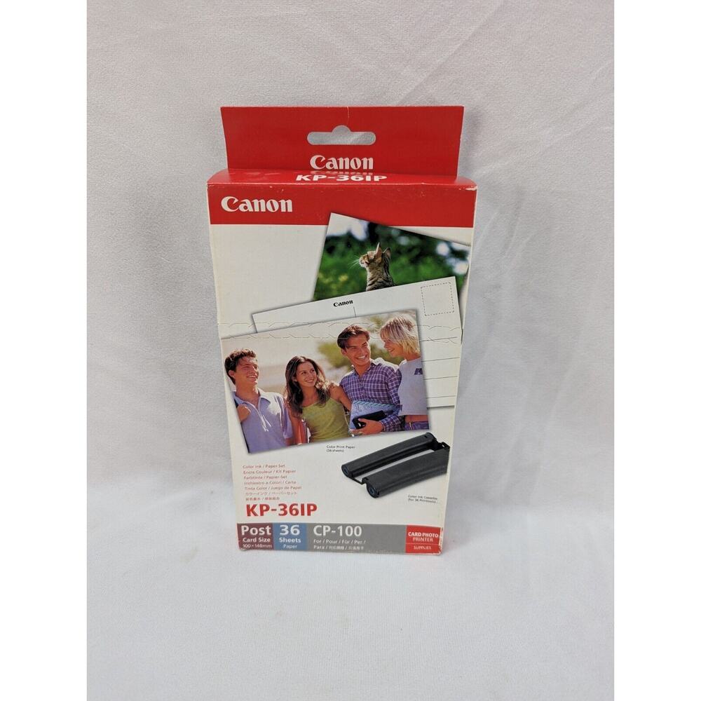 Canon‎ KP-108IP - Color Ink Cassettes + Color Print Paper Set - (KP-36IP x3) NEW